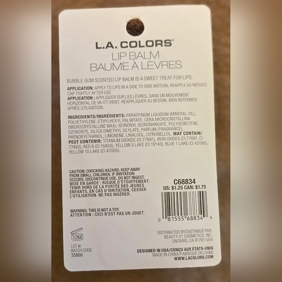 L.A. Colors Ice Cream Lip Balm and Lip Gloss Set - Picture 7 of 16